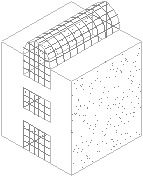 Geometric configuration of a multiple vertical atrium