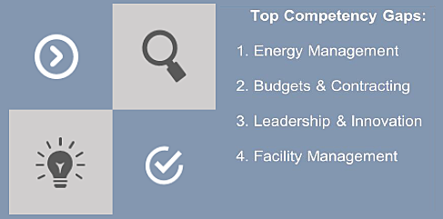 Infographic showing four top competency gaps