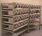 High density ventilated racks in an animal research laboratory