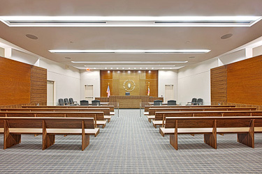 Interior of a District Court