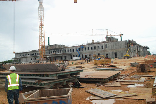 Guam Naval Hospital under construction