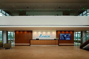Lobby of Delta Electronics (Americas) Headquarters