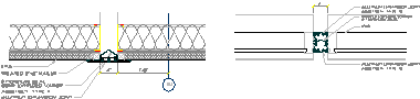 Plan Details showing tracking of expansion joint through different skin materials