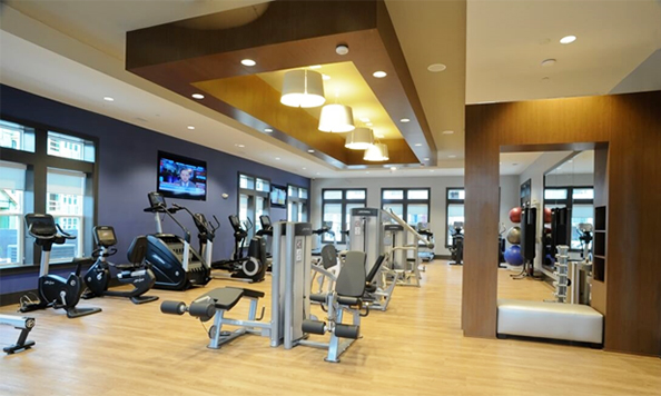 aesthetically pleasing fitness space
