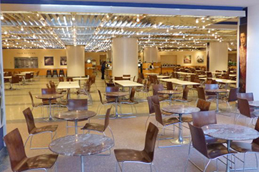 The Cascade Café in the National Gallery of Art in Washington, DC