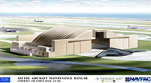 Guam Air Force special hangar rendering