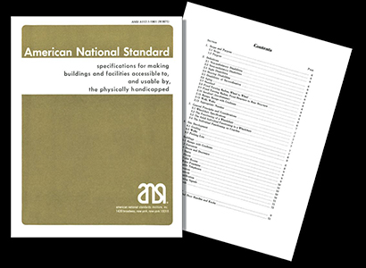 1961 ANSI standard cover and index