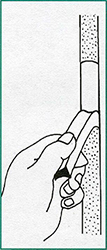 Pictogram of the field pull test, ASTM C1521