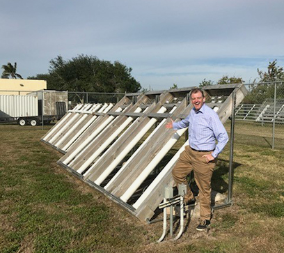 outdoor rack ASTM C1589 procedure B in a Florida location