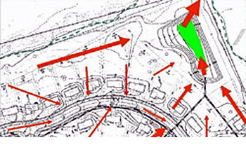 Drawing of a site conventional design