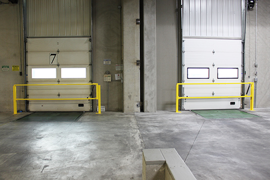 loading dock with safety gate