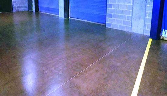 Loading dock flooring that is clean and well cared for