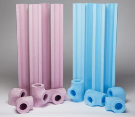 Illustration of extruded polystyrene foam (XPS)  insulation