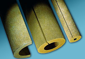 Illustration of mineral fiber pipe insulation