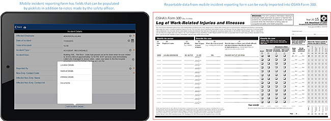 Incident Reporting app and OSHA Form 300