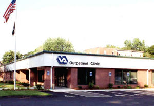 Exterior photo of the VA Springfield Community-Based Outpatient Clinic, Springfield MA