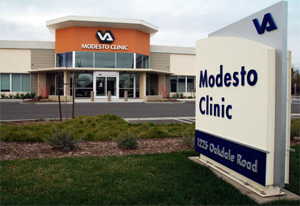 Exterior photo of the VA Modesto Community-Based Outpatient Clinic, Modesto CA