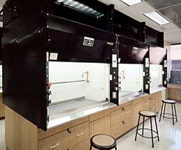 Fume Hoods in a Chemistry Lab
