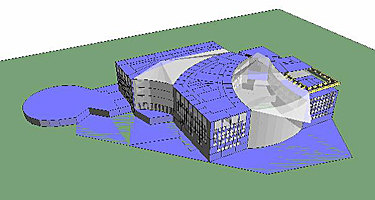 thermal model of design energy case, Institue of Peace, Washington DC